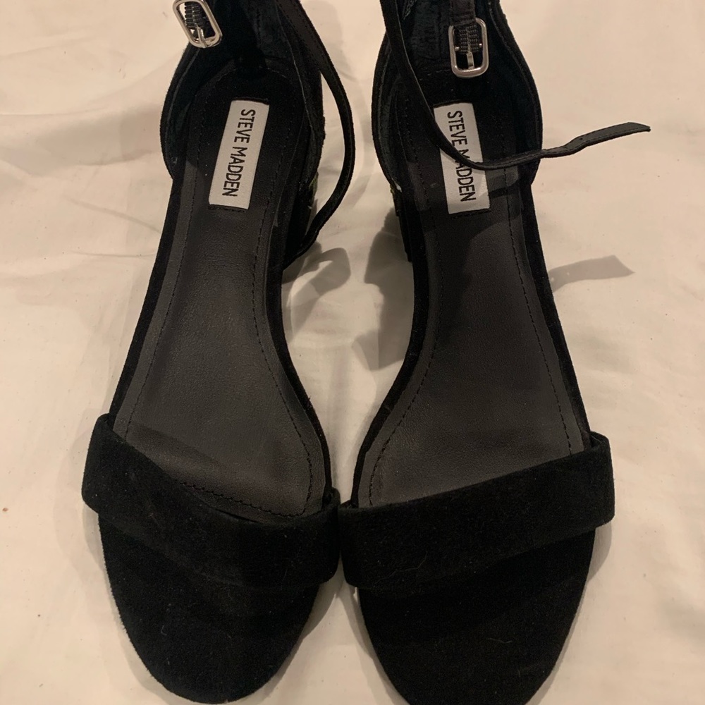 Steve Madden embellished block heels